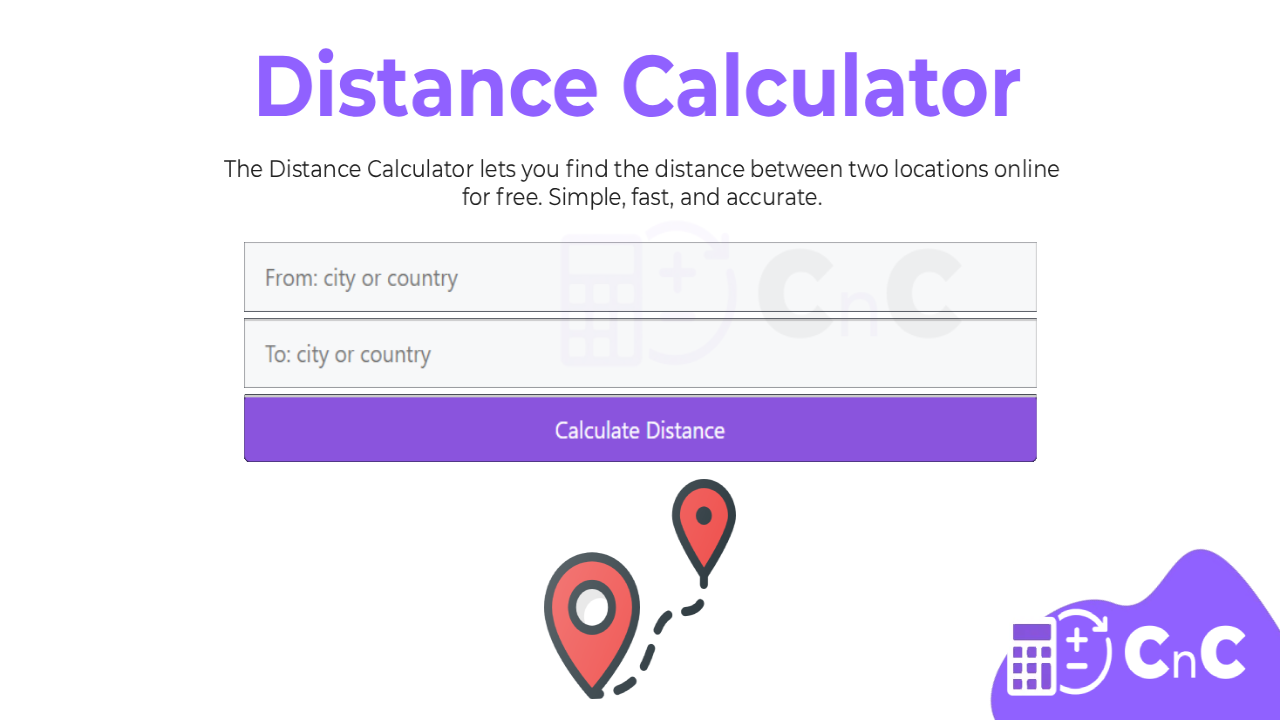 distance calculator cnc